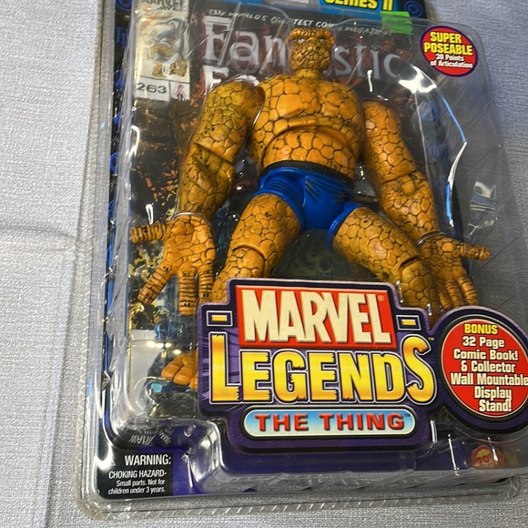 2002 Marvel legends THE THING toy action figure NIP with comic book - Picture 3 of 9